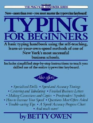 Typing for Beginners by Owen, Betty