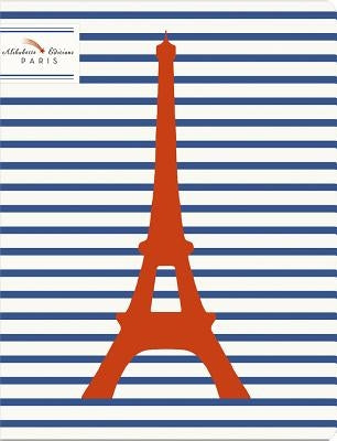 Matelot Eiffel: Eiffel Tower with Blue Stripes & Red Stitching by Alibabette, Editions