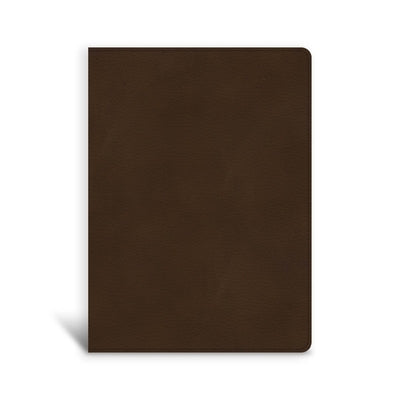 CSB Single-Column Wide-Margin Bible, Brown Leathertouch by Csb Bibles by Holman