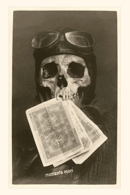 Vintage Journal Skull with Pilot's Cap and Goggles by Found Image Press