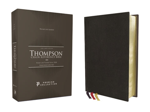 Kjv, Thompson Chain-Reference Bible, Premium Goatskin Leather, Black, Premier Collection, Art Gilded Edges, Black Letter, Comfort Print by Thompson, Frank Charles