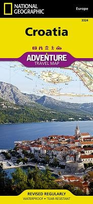 Croatia Map by National Geographic Maps
