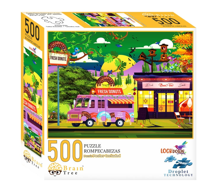 Brain Tree - Lockdown 500 Piece Puzzles for Adults: With Droplet Technology for Anti Glare & Soft Touch by Brain Tree Games LLC