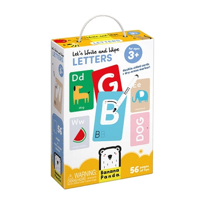 Let's Write & Wipe Letters: Flsh Card /Dry Erase Marker by Banana Panda Inc