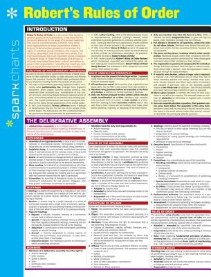 Robert's Rules of Order Sparkcharts: Volume 61 by Sparknotes