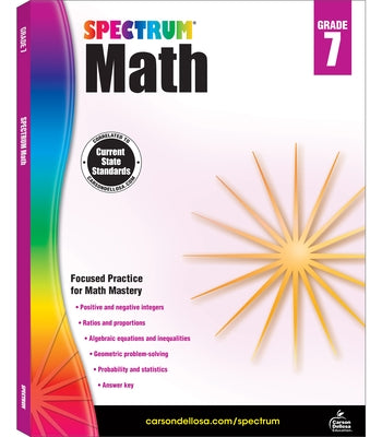 Spectrum Math Workbook, Grade 7 by Spectrum