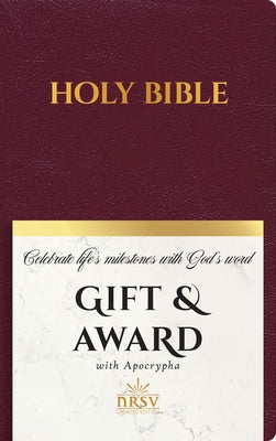 NRSV Updated Edition Gift & Award Bible with Apocrypha (Imitation Leather, Burgundy) by Churches, National Council of