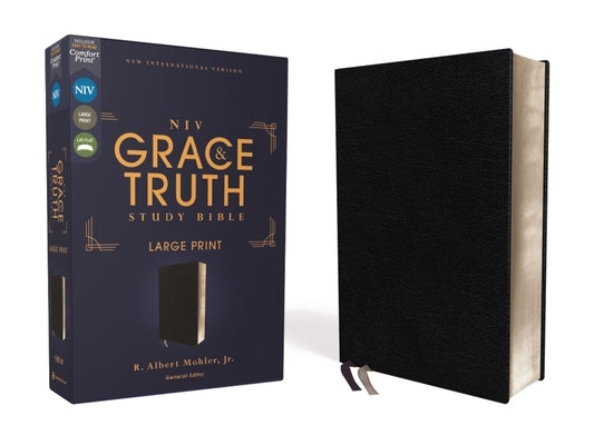 Niv, the Grace and Truth Study Bible, Large Print, European Bonded Leather, Black, Red Letter, Comfort Print by Mohler Jr, R. Albert