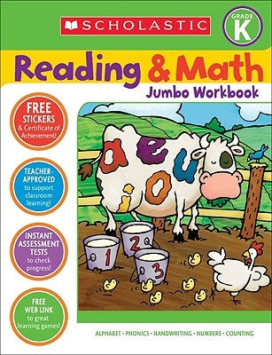 Reading & Math Jumbo Workbook: Grade K by Cooper, Terry