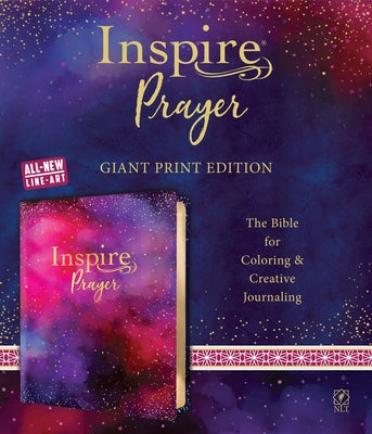 Inspire Prayer Bible Giant Print NLT (Leatherlike, Purple): The Bible for Coloring & Creative Journaling by Tyndale