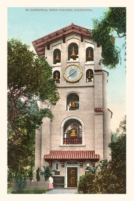 Vintage Journal Mills College Campanile, California by Found Image Press