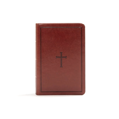 KJV Large Print Compact Reference Bible, Brown Leathertouch by Holman Bible Staff