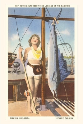 Vintage Journal 'Bathing Beauty and Sailfish, Stuart, Florida by Found Image Press