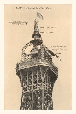 Vintage Journal Top of the Eiffel Tower by Found Image Press