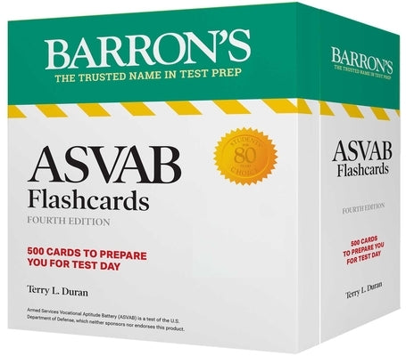ASVAB Flashcards, Fourth Edition: Up-To-Date Practice + Sorting Ring for Custom Review by Duran, Terry L.