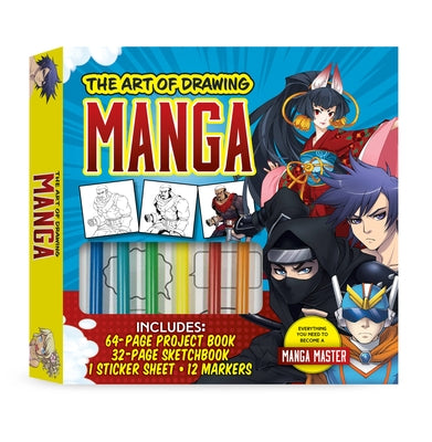 The Art of Drawing Manga Kit: Everything You Need to Become a Manga Master-Includes: 64-Page Project Book, 32-Page Sketchbook, 1 Sticker Sheet, 12 M by Lee, Jeannie