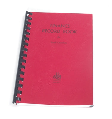 Finance Record Book for Small Churches by Broadman Church Supplies Staff