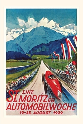 Vintage Journal Poster for Swiss Auto Race by Found Image Press