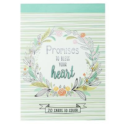 Coloring Cards Promises to Ble by Christian Art Gifts