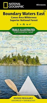 Boundary Waters East Map [Canoe Area Wilderness, Superior National Forest] by National Geographic Maps