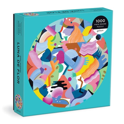 Mina Hamada Luna de Flor 1000 Piece Round Puzzle by Galison Mudpuppy