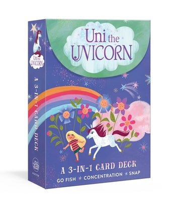 Uni the Unicorn: A 3-In-1 Card Deck: Card Games Include Go Fish, Concentration, and Snap by Krouse Rosenthal, Amy