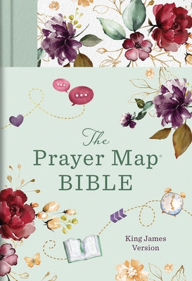 The KJV Prayer Map(r) Bible [Mint Blossoms] by Compiled by Barbour Staff