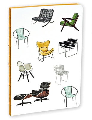Mid-Century Modern Chairs A5 Notebook by Teneues Publishers
