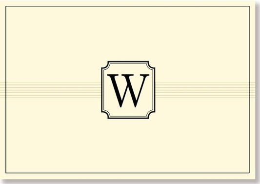 Note Card: W Monogram by Peter Pauper Press, Inc