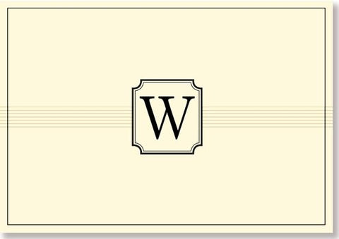 Note Card: W Monogram by Peter Pauper Press, Inc