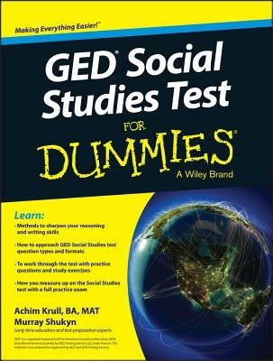 GED Social Studies for Dummies by Shukyn, Murray