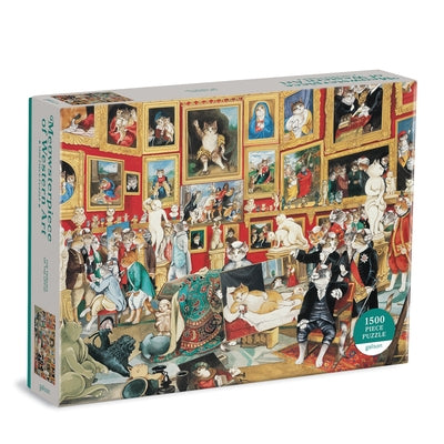 Tribuna of the Uffizi Meowsterpiece of Western Art 1500 Piece Puzzle by Galison