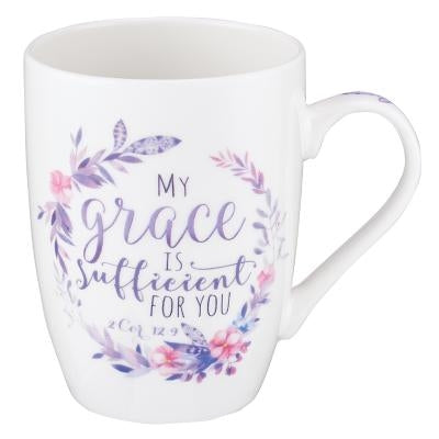 Value Mug Grace Is Sufficient Floral by Christian Art Gifts