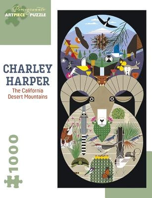 Charley Harper: The California Desert Mountains 1000-Piece Jigsaw Puzzle by Pomegranate