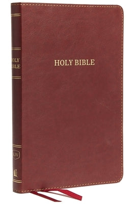 KJV, Thinline Bible, Standard Print, Imitation Leather, Burgundy, Red Letter Edition by Thomas Nelson