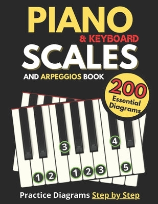 Piano & Keyboard Scales and Arpeggios Book, Practice Diagrams Step by Step: Fundamentals of Piano Practices, All the Major, Minor (Pentatonic, Blues a by Publishing, Peter Music