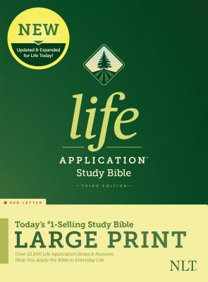 NLT Life Application Study Bible, Third Edition, Large Print (Red Letter, Hardcover) by Tyndale