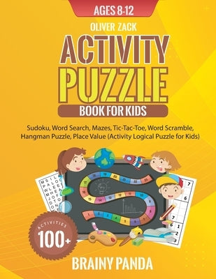 Activity Puzzle Book For Kids Ages 8-12 by Panda, Brainy