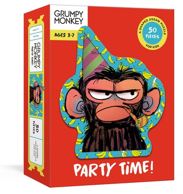 Grumpy Monkey Party Time! Puzzle: A 50-Piece Shaped Jigsaw Puzzle: A Puzzle for Kids by Lang, Suzanne