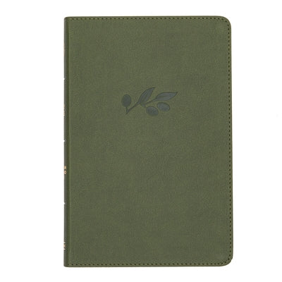 CSB Thinline Reference Bible, Olive Leathertouch by Csb Bibles by Holman