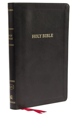 KJV, Deluxe Thinline Reference Bible, Imitation Leather, Black, Indexed, Red Letter Edition by Thomas Nelson