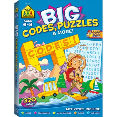School Zone Big Codes, Puzzles & More Workbook by Zone, School