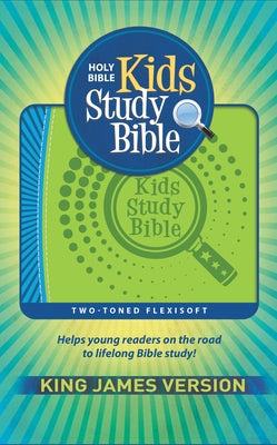 KJV Kids Study Bible, Flexisoft (Red Letter, Imitation Leather, Green/Blue) by Hendrickson Publishers