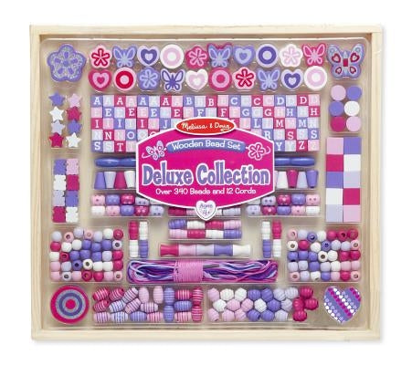 Deluxe Collection - Wooden Bead Set by Melissa & Doug