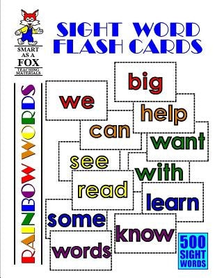 Sight Word Flash Cards: 500 Rainbow Words by Kohn, Dwayne Douglas