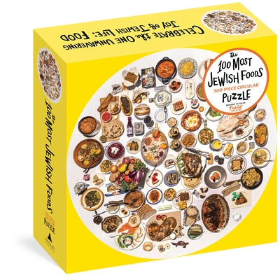 The 100 Most Jewish Foods: 500-Piece Circular Puzzle by Tablet