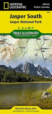 Jasper South Map [Jasper National Park] by National Geographic Maps