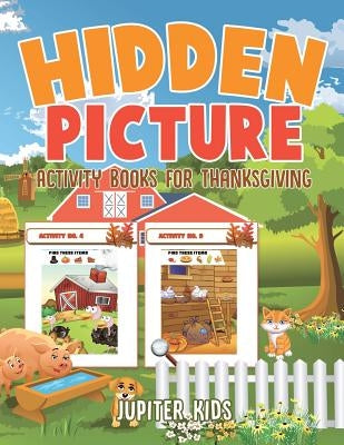 Hidden Picture Activity Books for Thanksgiving by Jupiter Kids