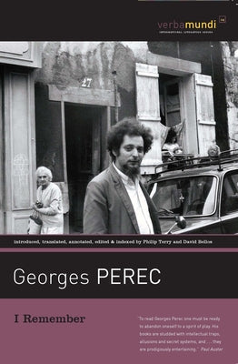 I Remember by Perec, Georges