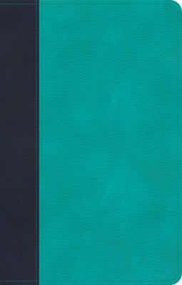 CSB Personal Size Bible, Navy/Teal Leathertouch by Csb Bibles by Holman